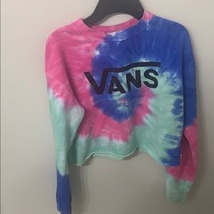 This is a vans tie dye crop top it’s a size small